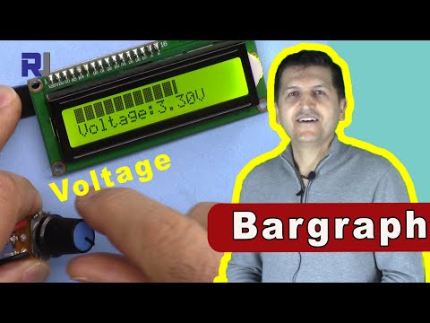 Display input voltage as bargraph on LCD using Arduino and potentiometer