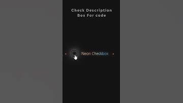 Neon checkbox using html/css   #checkbox #shorts #viral #html #css #webdeveloper