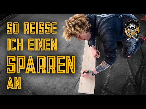 Sparren richtig anreißen /  Holzkunst Scholz Offiziell /  Holzkunst Scholz