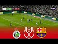 RACING SANTANDER Vs BARCELONA Live Copa Del Rey 2026 15 01 2026 Simulation PES 2021 Gameplay 