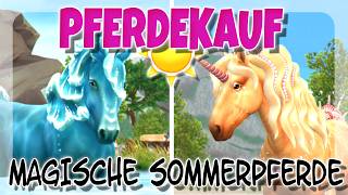 ICH KAUFE ALLE NEUEN SOMMERPFERDE 🐴 PFERDEKAUF PERLA + PELAGOS ✨ | Star Stable [SSO]