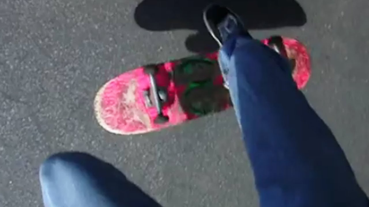 1/2 Kickflip Late 1/2 Back Foot Heelflip First Person / Super Slow