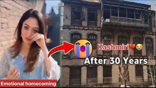 Emotional Homecoming:😭💔 KashmiriPandit Re Visits Ancestral House, in Kalusa Bandipora