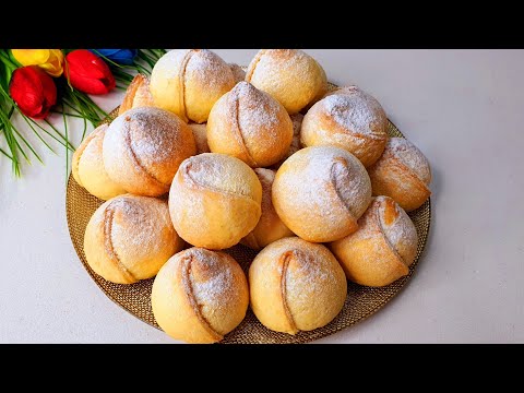 Вкусняшка к чаю😋 Огизда эриб кетадиган юмшоккина думбоккина мазали ширинликлар 😍