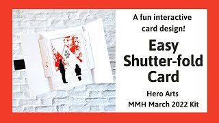 Easy Shutter-fold Card | Hero Arts My Monthly Hero March 2022 Kit