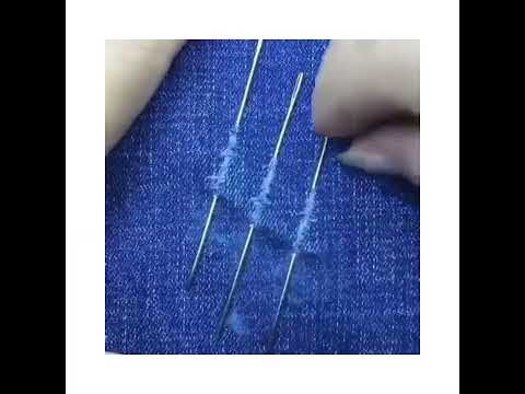 زخمی کردن شلوار جین جین ترفندخیاطی ترفند خیاطی زنانه مزون