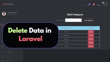 Deleting Data From Admin Panel in Laravel | Laravel Library Management system Project Tutorial