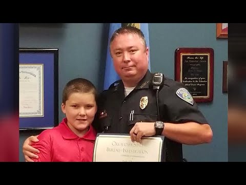 Police officer adopts 8-year-old after investigating his case of severe child abuse