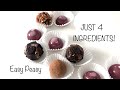 How to Make EASY 4 Ingredient NO BAKE Truffles (Step by Step Tutorial)