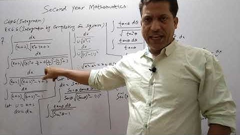 Second Year Mathematics, Chapter#6 Ex.6.6,Lecture #44, Integration by Completing Square Method.