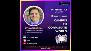 Campus to Corporate World- MyPerfectice & Avinash Sohal screenshot 2