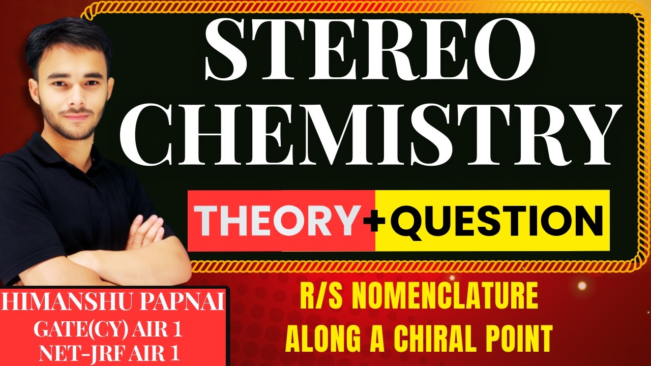 R/S Nomenclature (Part 1) | GATE (CY) | CSIR NET | JAM |Chemical Sciences | HPSC | MPPSC | UPHESC |