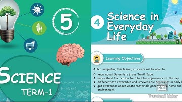 5th Std science Term 1 Unit 4 Science in every day life -  Book back Answers