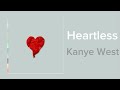 Kanye West - Heartless // (Lyrics Video)