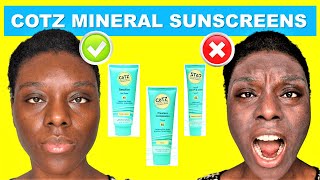 COTZ / THE ONLY INVISIBLE MINERAL SUNSCREENS FOR DARK SKIN (Cotz flawless complexion...) Content