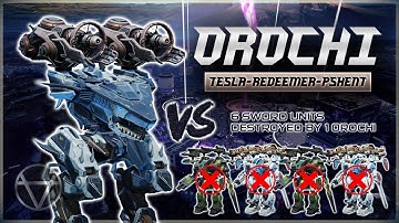 6 Sword Units DESTROYED by Orochi (buffed) – Mk3 Gameplay | War Robots