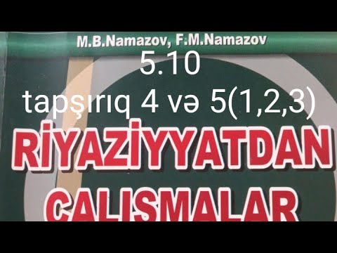 ikidəyişənli xətti tənliklər sisteminin toplama üsulu ilə həlli.4,5.namazov çalışmalar 7 ci sinif.