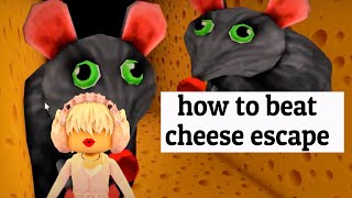HOW TO BEAT CHEESE ESCAPE IN ROBLOX #roblox