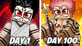 I Survived 100 Days As KING SUKUNA in Jujutsu Kaisen Minecraft (HUGE UPDATE)