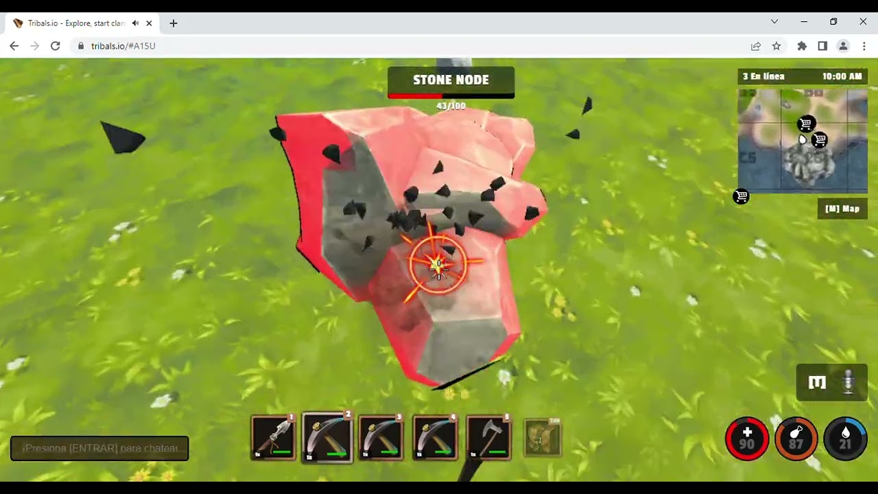 playing tribals.io with my friend vicchu 