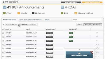 RPKI Dashboard Quick Tour
