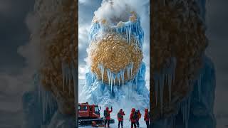 Frozen Monster Golgappa Found In Antarctica 😱🥶 | Mystery Ice Cave Discovery | Vatsvisuals #fun #food