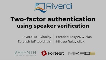 Two factor authentication using speaker verification with Riverdi IoT displays