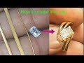 Jewellery making | Ladies gold ring || learn how to make this ring| jewels of joy