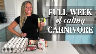 CARNIVORE/KETO WHAT I EAT FOR AN ENTIRE WEEK