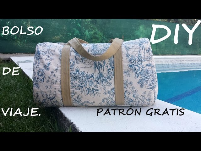 Bolso de viaje (Patrón gratis). Como hacer un bolso. 