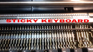 IBM Selectric Typewriter Sticky KeyBoard Key Stems Spacebar Repair Restore Fix Flush & Re - Lube