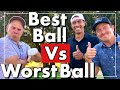 Can PGA PRO Survive?! // WORST vs BEST Ball Scramble // PRO vs AMs