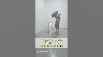 Struggling with luggage at your tripod turnstile?