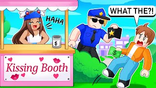 Opening a FAKE KISSING Booth in Brookhaven RP! (Roblox)