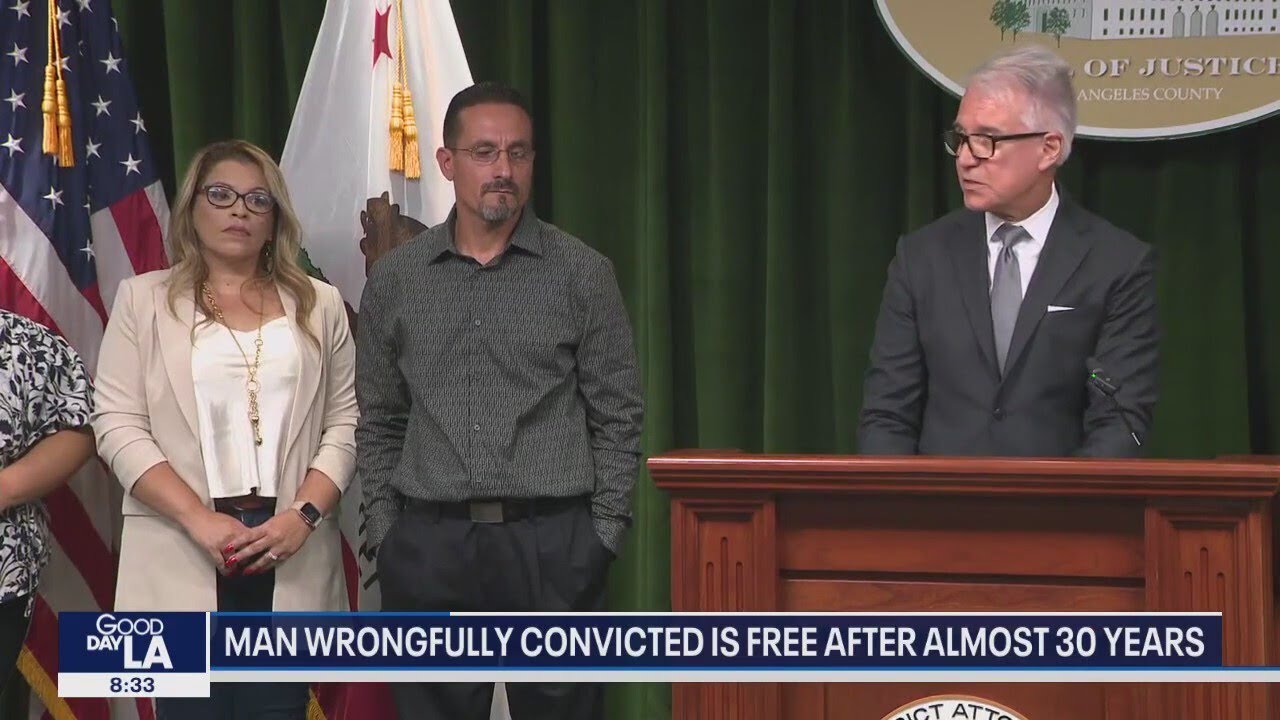 Man wrongfully convicted is free after almost 30 years - YouTube
