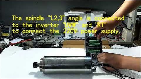 ECOGOO 220V VFD connection Spindle motor and setting Video