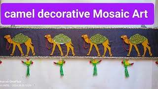Camel Decorative Mosaic Art ||Crafting Miniature Chalet step by step/Easy Craft Ideas by wall putty