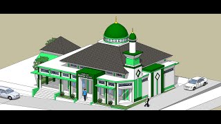 Download  Desain Masjid Format DWG dan SKP Gratis