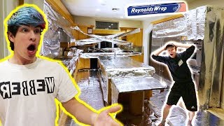 INSANE TIN FOIL PRANK ON HOUSE | Revenge.. | Sam Golbach