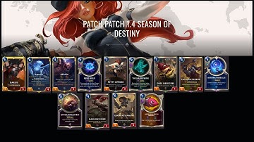 Legends of Runeterra patch notes 1.4 | LOR | legends of runeterra version 1.4