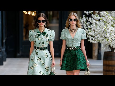Miu Miu SS 2026 Runway Sage Green Pearl Chic Style 