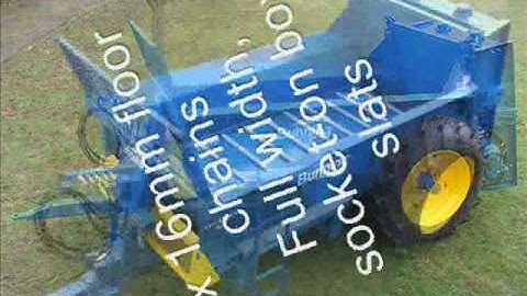 New Bunning Lowlander 60 Manure spreader.