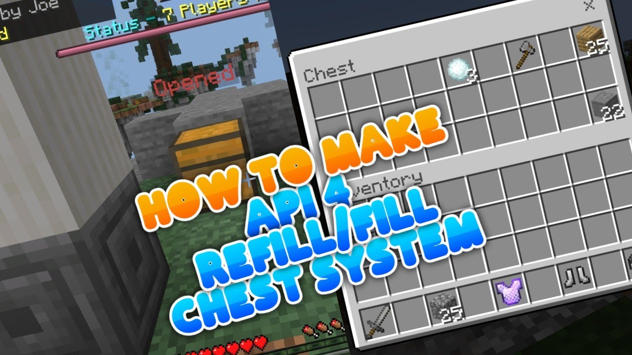 Api Skyblock PocketMine API 5‼️Cara membuat refill chest system seperti SkyWars ...