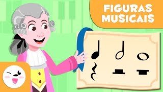 Semínima, mínima e semibreve - Figuras musicais - Aprender os ritmos para a aula de música