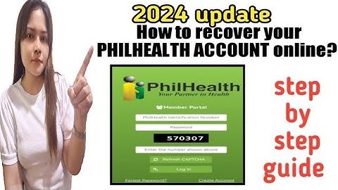 How to recover PHILHEALTH account online in 2024?