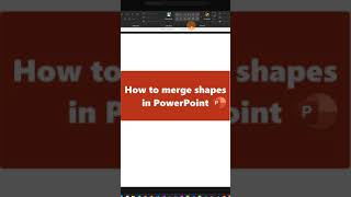 How to merge shapes in PowerPoint #shorts screenshot 3