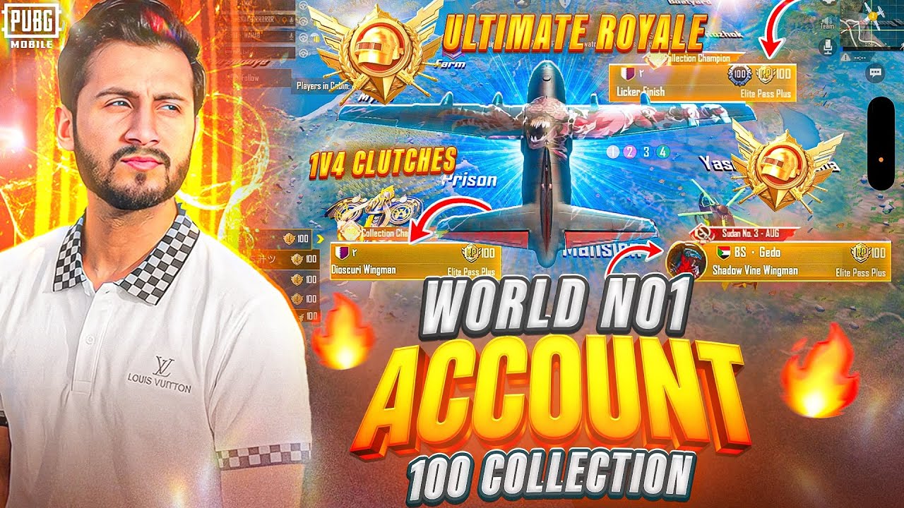 World No 1 100 Collection Squad 1v4  | Ultimate Royale 4x | MK Gaming 