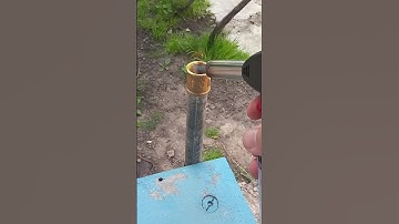 Be sure to remember this tip! How can I connect a PVC pipe to a Metal one? #shorts