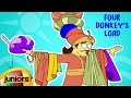 Akbar and birbal stories in english  four donkeys load  animated stories  mango juniors