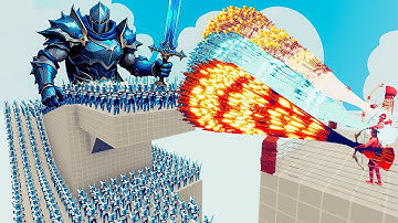100x KRO KNIGHT + 2x GIANT vs 3x EVERY GOD - Totally Accurate Battle Simulator TABS